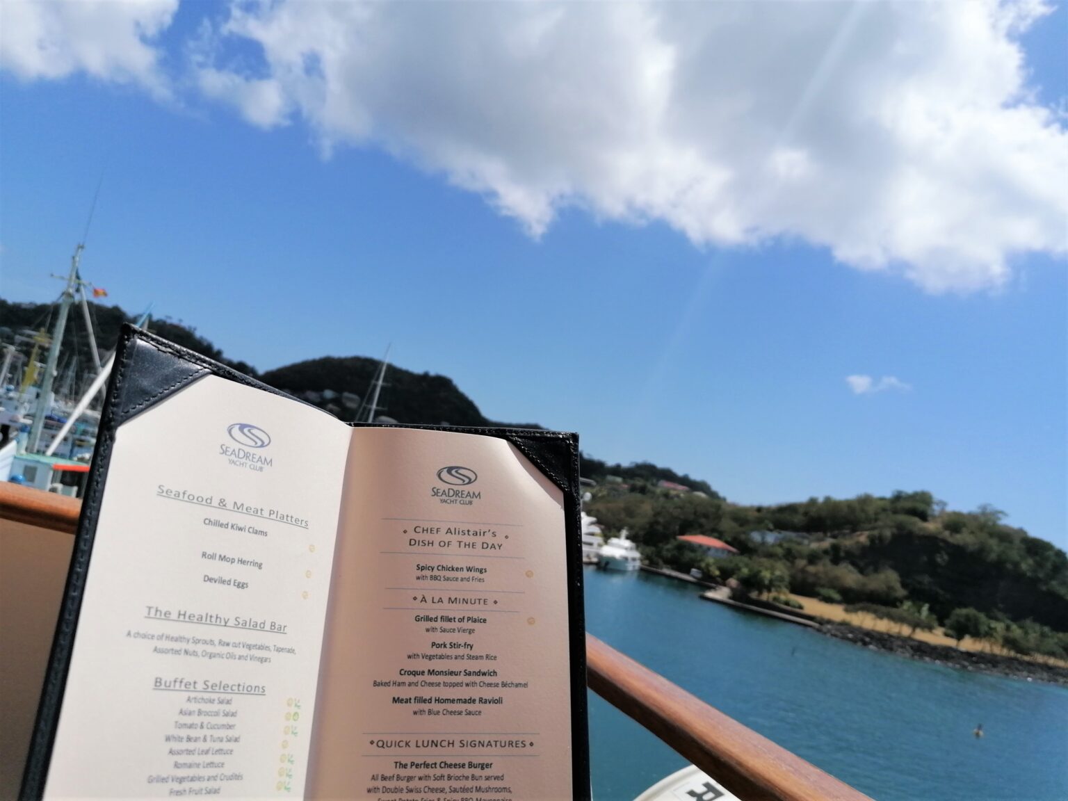 seadream yacht club menu